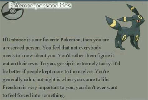 umbreedon|umbreon personality.